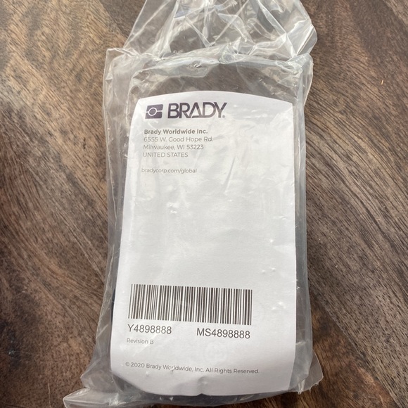 Brady Authentic (M21-500-595-WT) All-Weather black on white vinyl label 1/2” - Picture 7 of 10